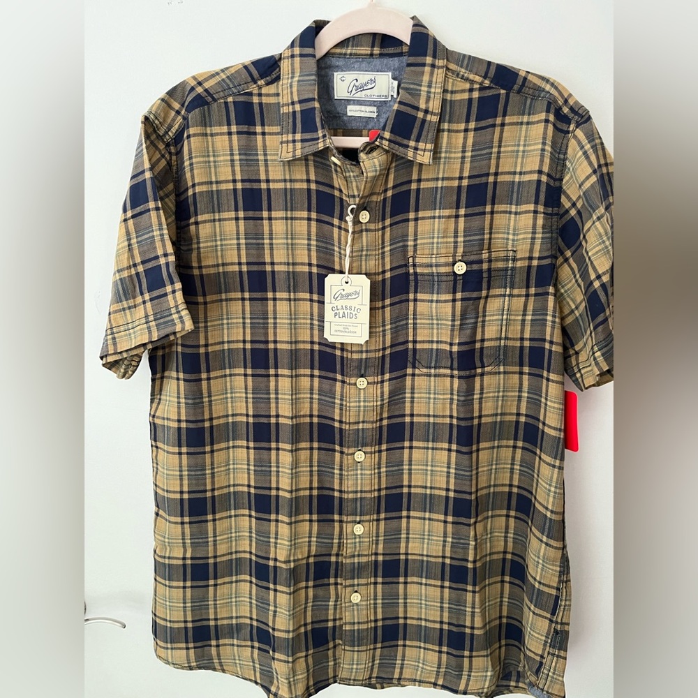 Grayers Brand New size medium plaid shirt